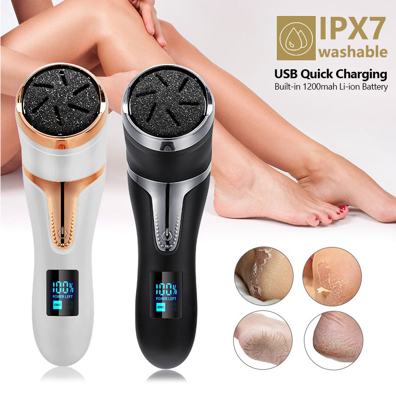 Portable Electric Callus Remover For Feet, Rechargeable Foot Scraper With Plumice Peel For Soft Toes | Lersk