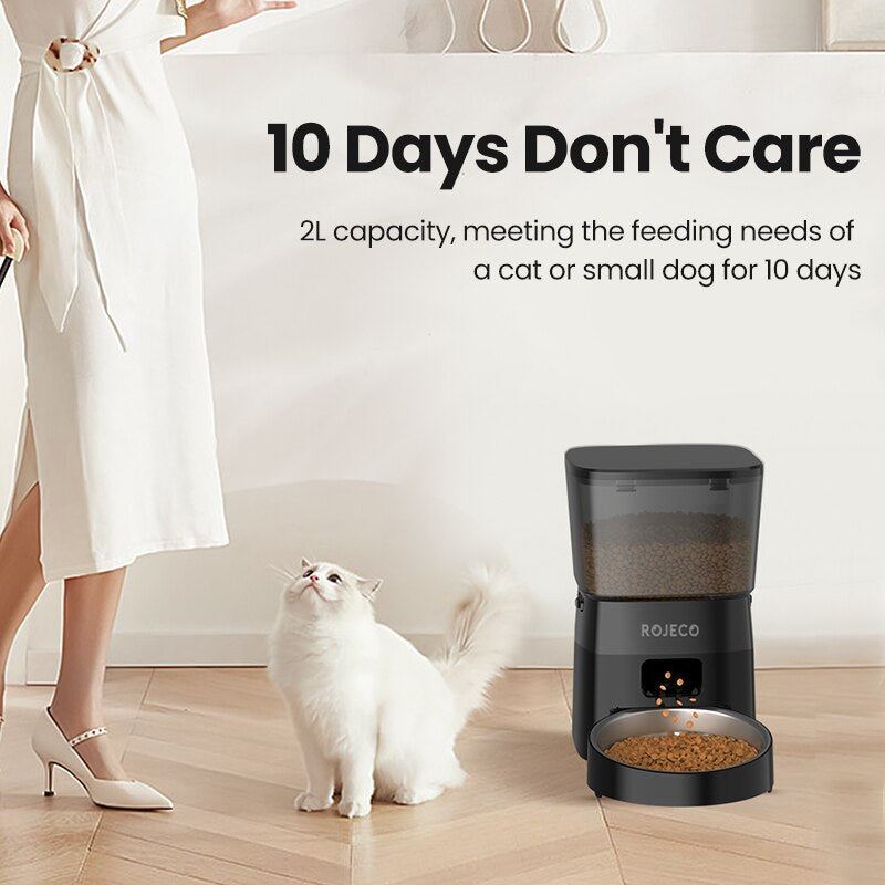 Pawlynx Automatic Timed Dog And Cat Feeder With Anti-Jam | Lersk