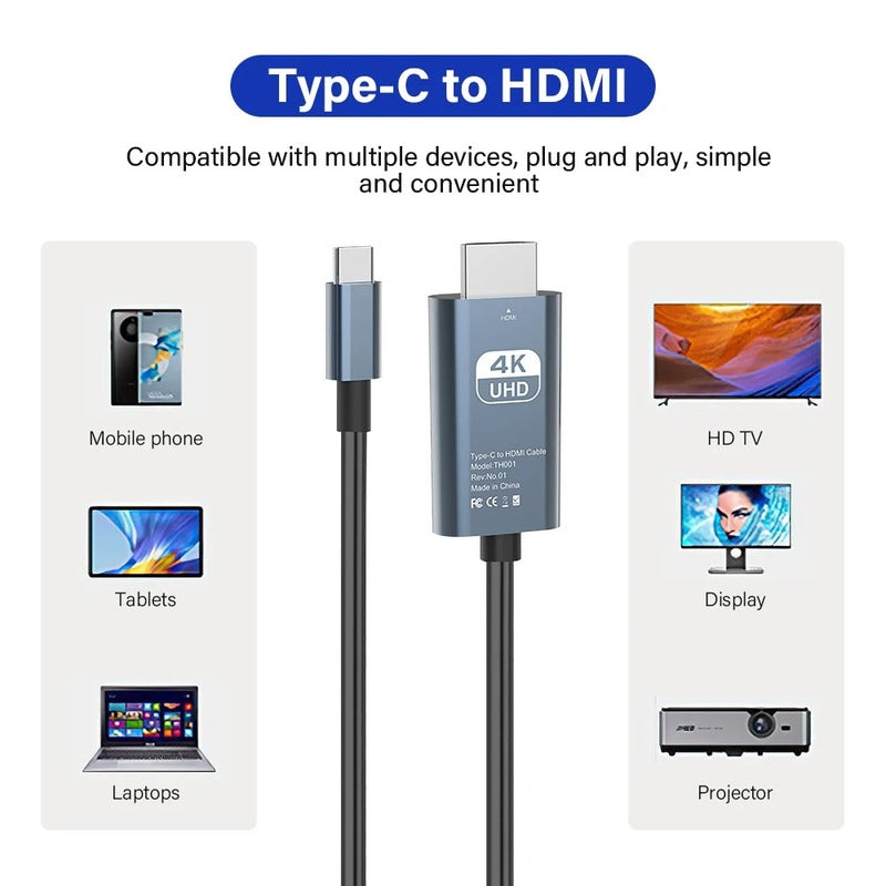 StreamLink USB-C na HDMI kabel, ultra-čistý 4K výstup | Lersk