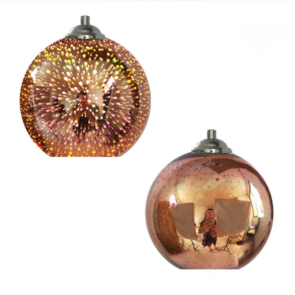 3D Glass Pendant Light - Magical Colorful Dome Lamp for Living Rooms | Lersk