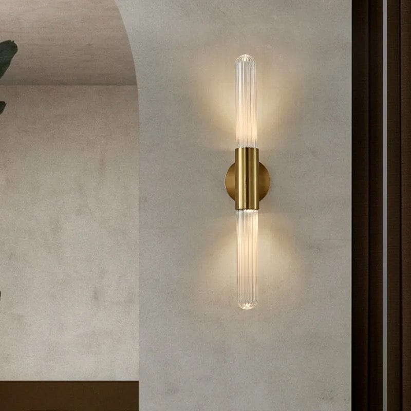 Lyra skleněná stojací lampa, severské moderní osvětlení do kuchyní a obývacích prostor | Lersk
