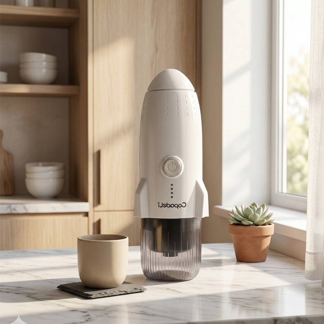 Selbsterhitzende tragbare Espressomaschine für Reisen und den Außenbereich | Lersk
