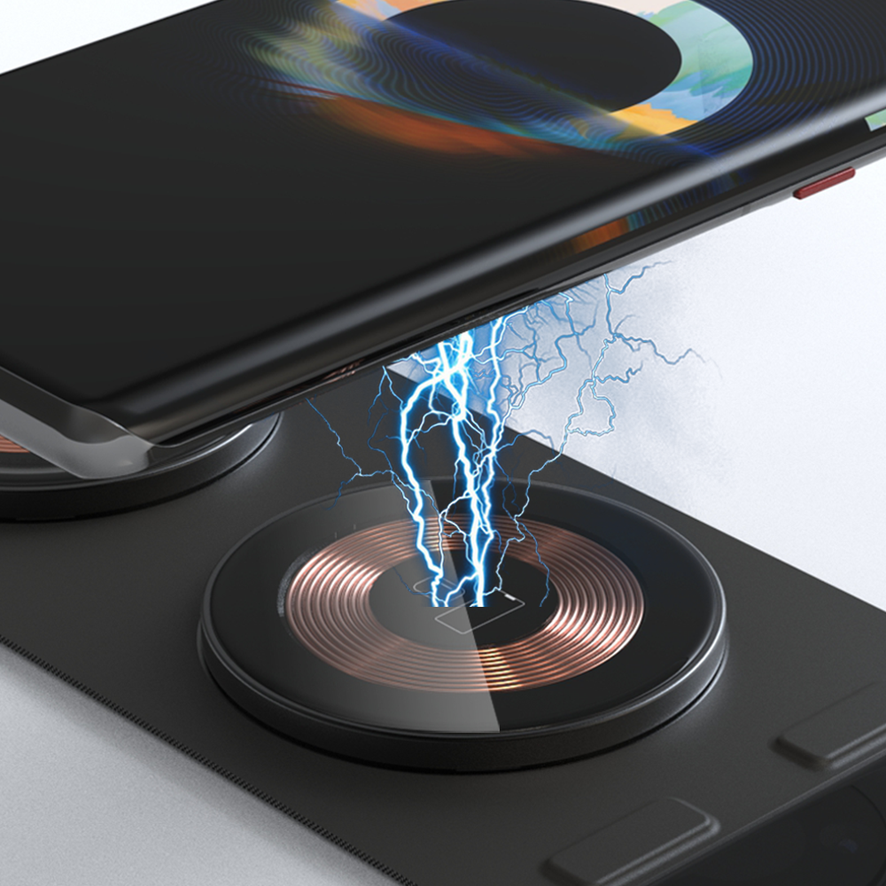 Nivio | 3-in-1 Fabric Storage and Wireless Phone Charger | Lersk