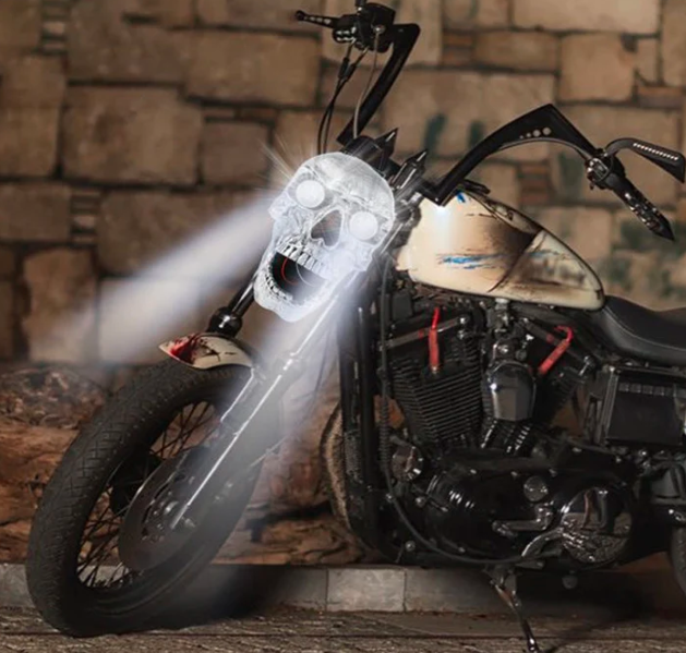 LED Skull Light For Motorcycles With Distinct Skull Design For Night Riding And Bold Road Presence | Lersk