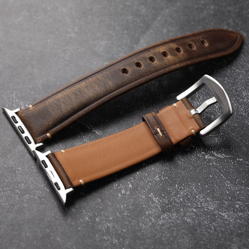 Cinturino in pelle italiana artigianale Vellaro per Apple Watch | Lersk
