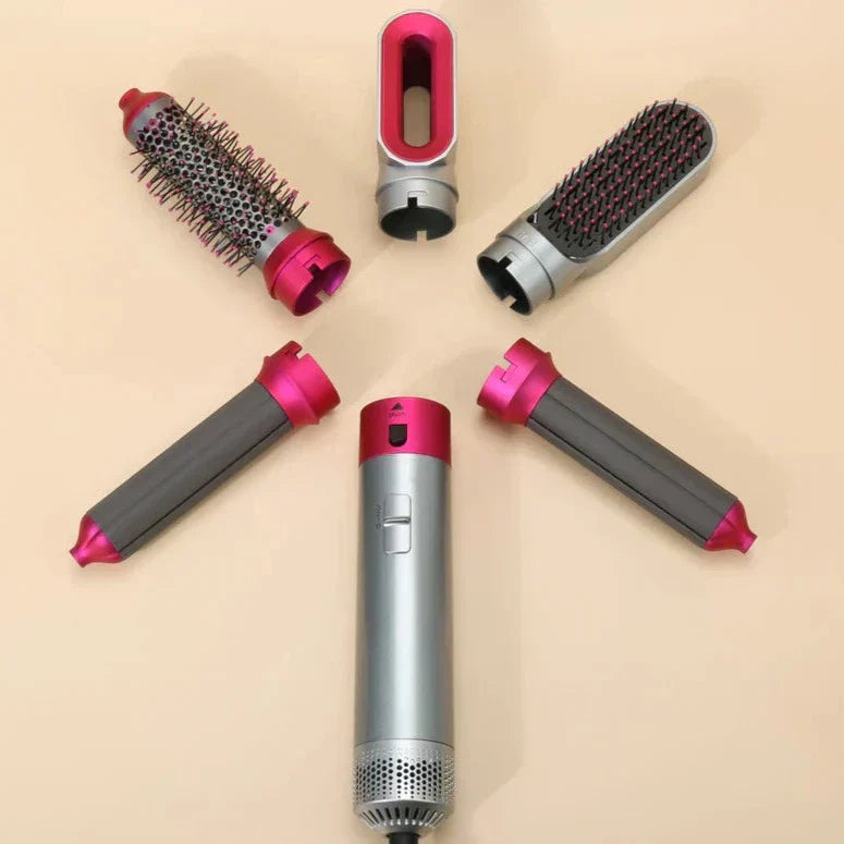 Lunera Estilizador de Cabelo 5 em 1: Modelador Automático, Secador e Escova Alisadora | Lersk