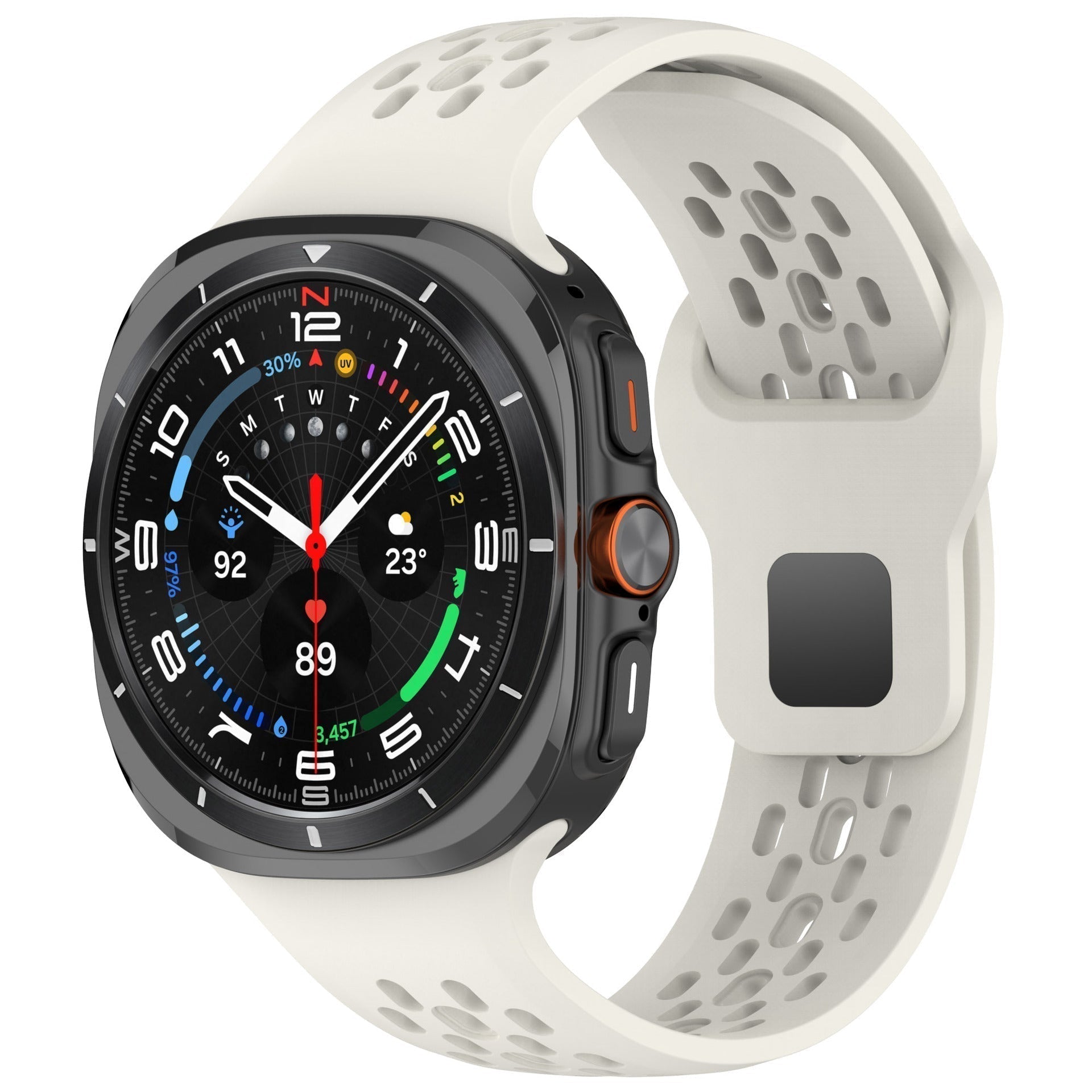 Kirrea Prodyšný silikonový sportovní řemínek pro Galaxy Watch 7 Ultra 47mm | Lersk