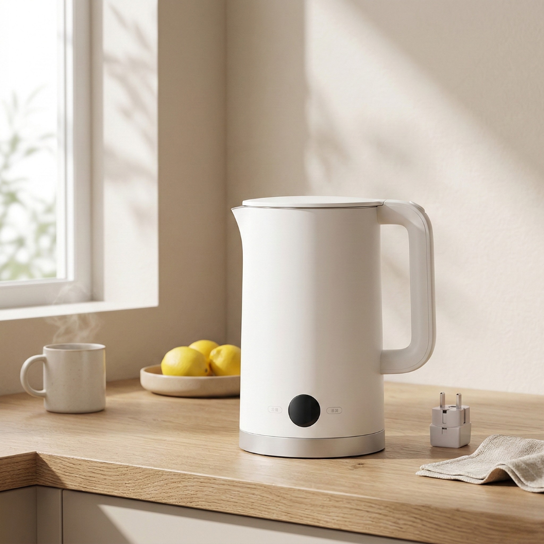Edelstahl-Elektrowasserkocher 1,7L Fassungsvermögen für Küche zu Hause | Lersk