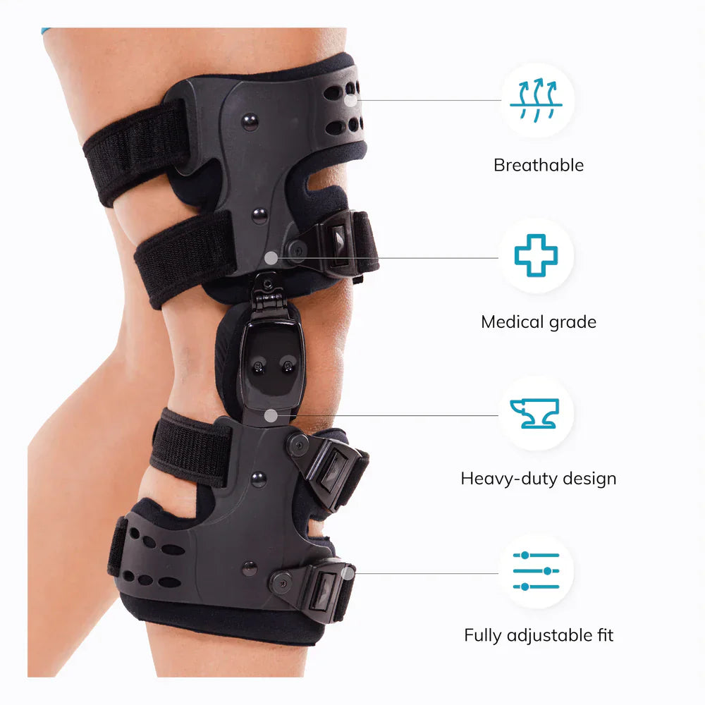 NovaStride Knee Unloader Brace with Medial-Lateral Support for Mobility | Lersk