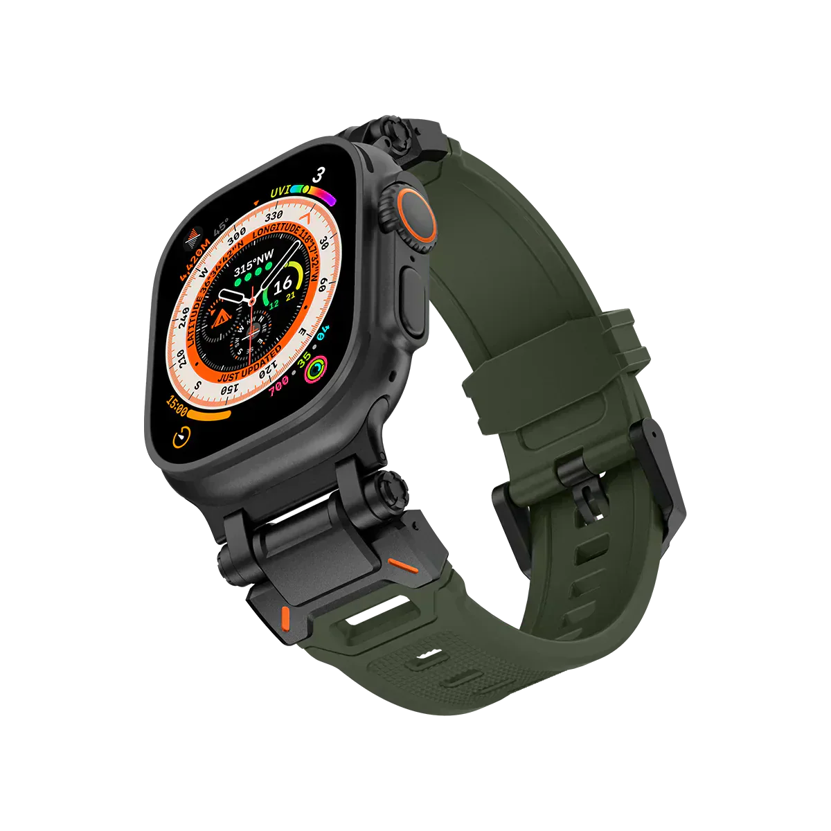 Meron Titanium-Head Silicone Band for Apple Watch | Lersk