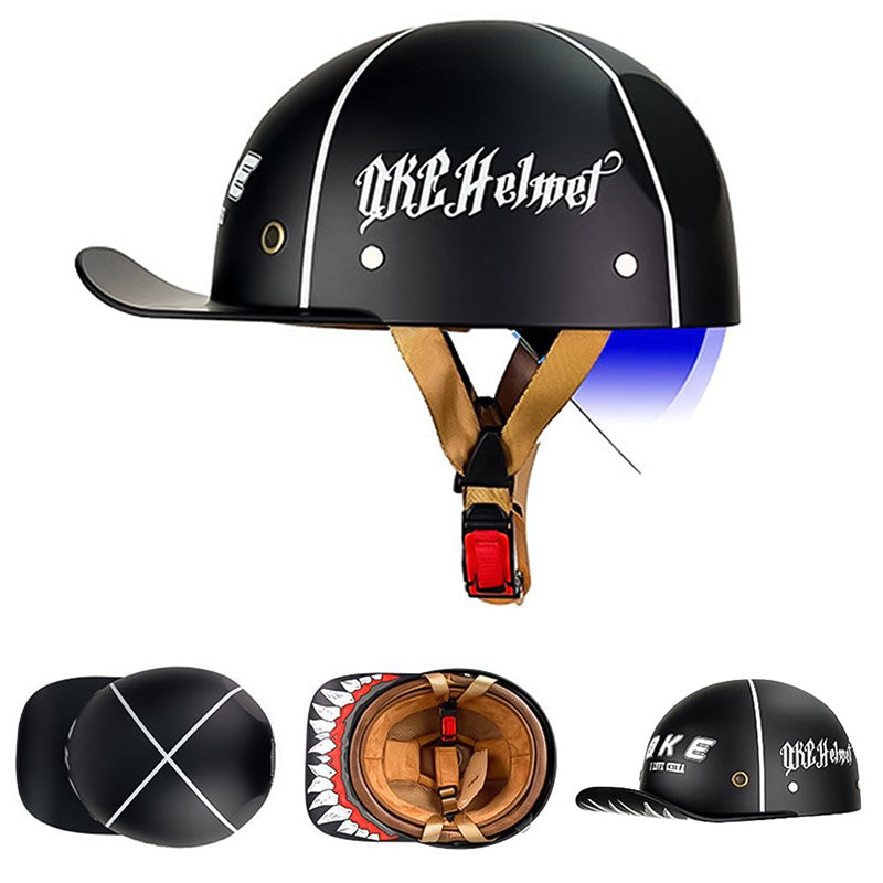 ZenForge Baseball Style DOT Half Helmet with ABS Shell and Multi-Density EPS | Lersk