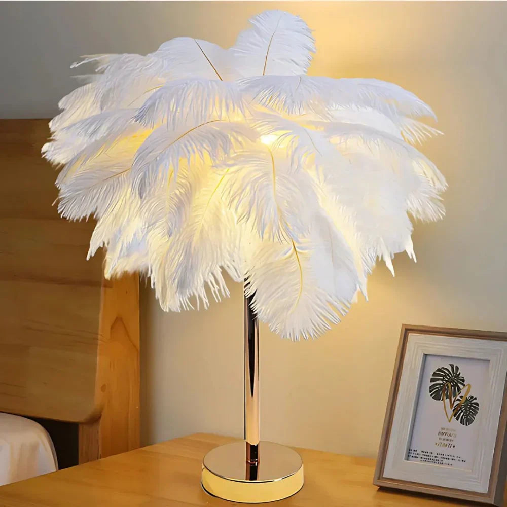 Aurora Feather Lamp Ambientní Měkké Světlo pro Milovníky Domácí Dekorace | Lersk