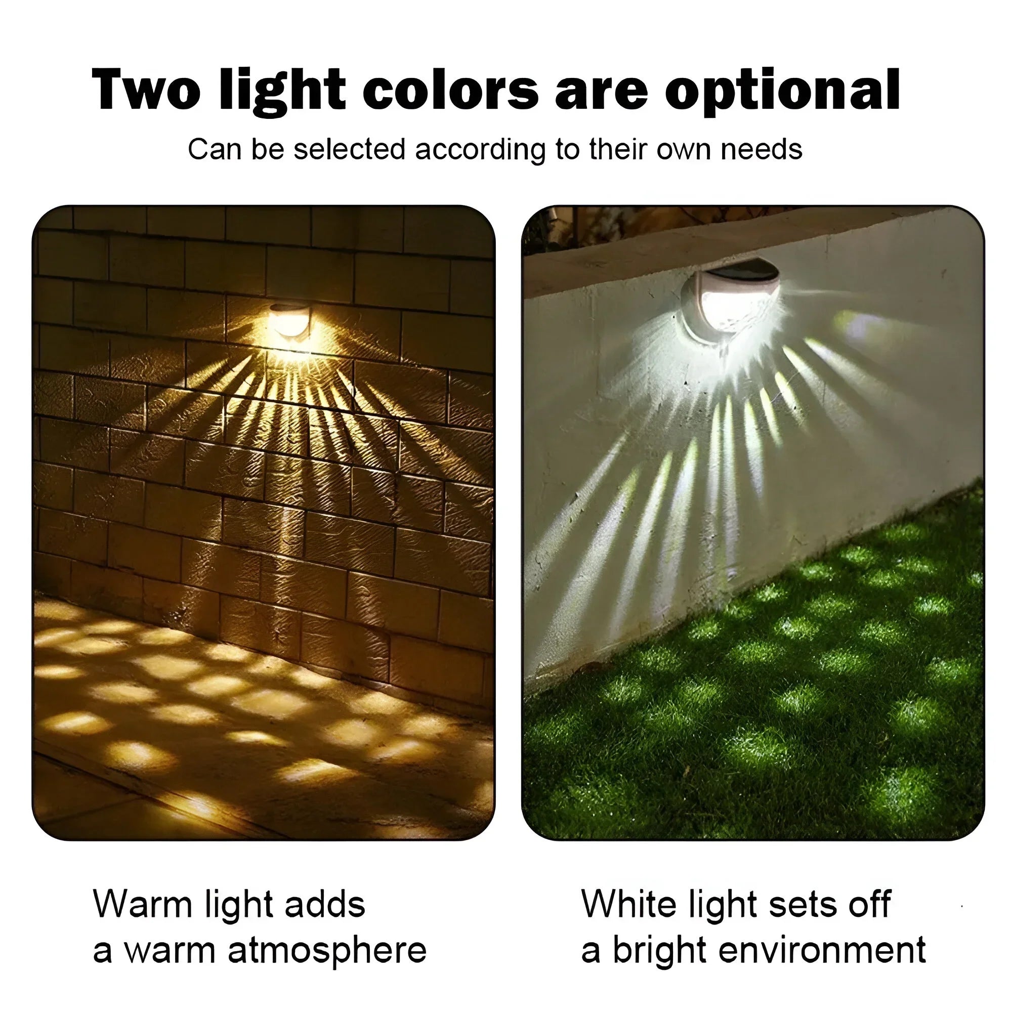 LumiWall Solar Garden Wall Lamp Outdoor Wall Light For Garden Fence And Patio Use | Lersk