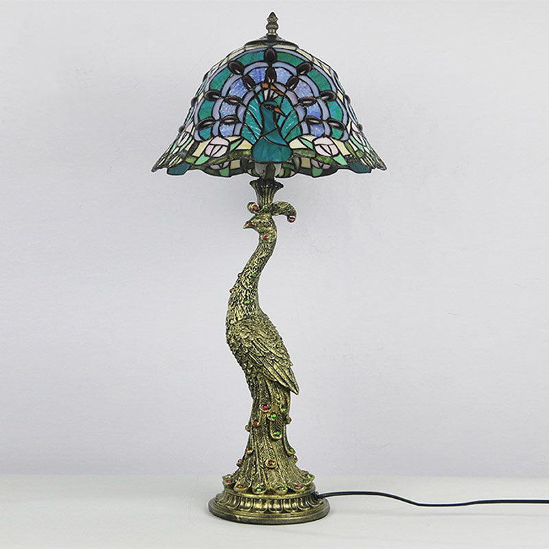 Aurena Tiffany-Style Table Lamp With Colorful Dome Shade | Lersk