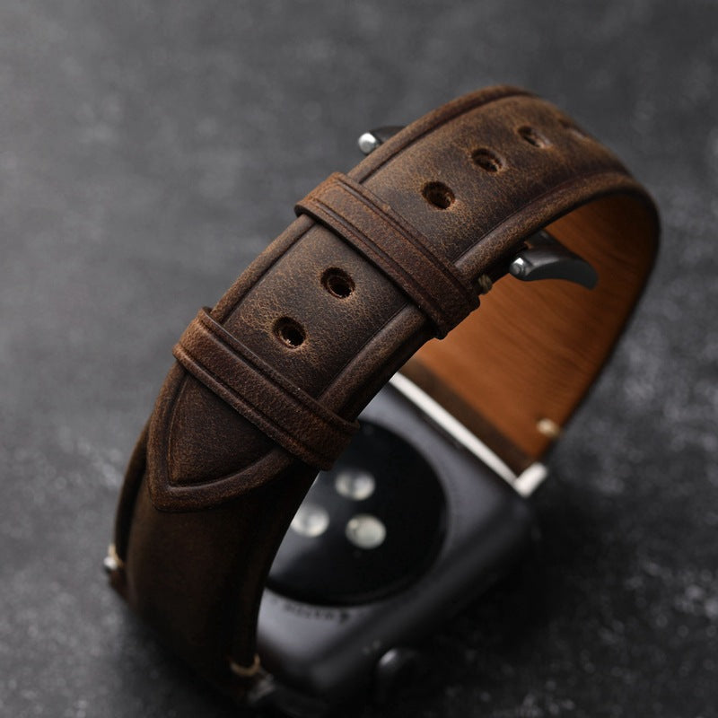 Cinturino in pelle italiana artigianale Vellaro per Apple Watch | Lersk