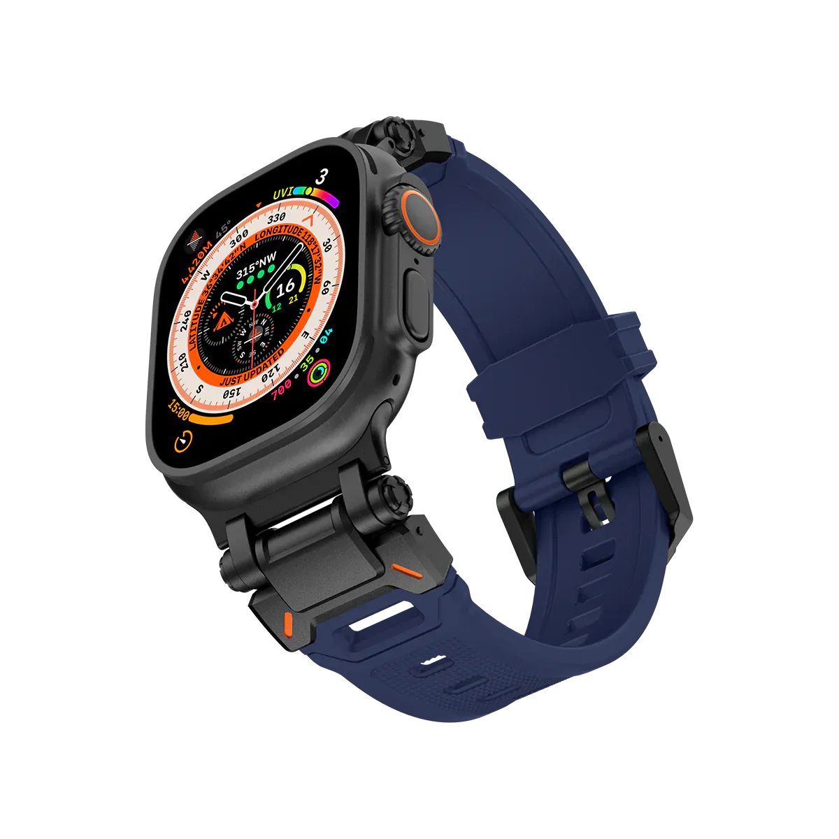 Meron Titanium-Head Silicone Band for Apple Watch | Lersk