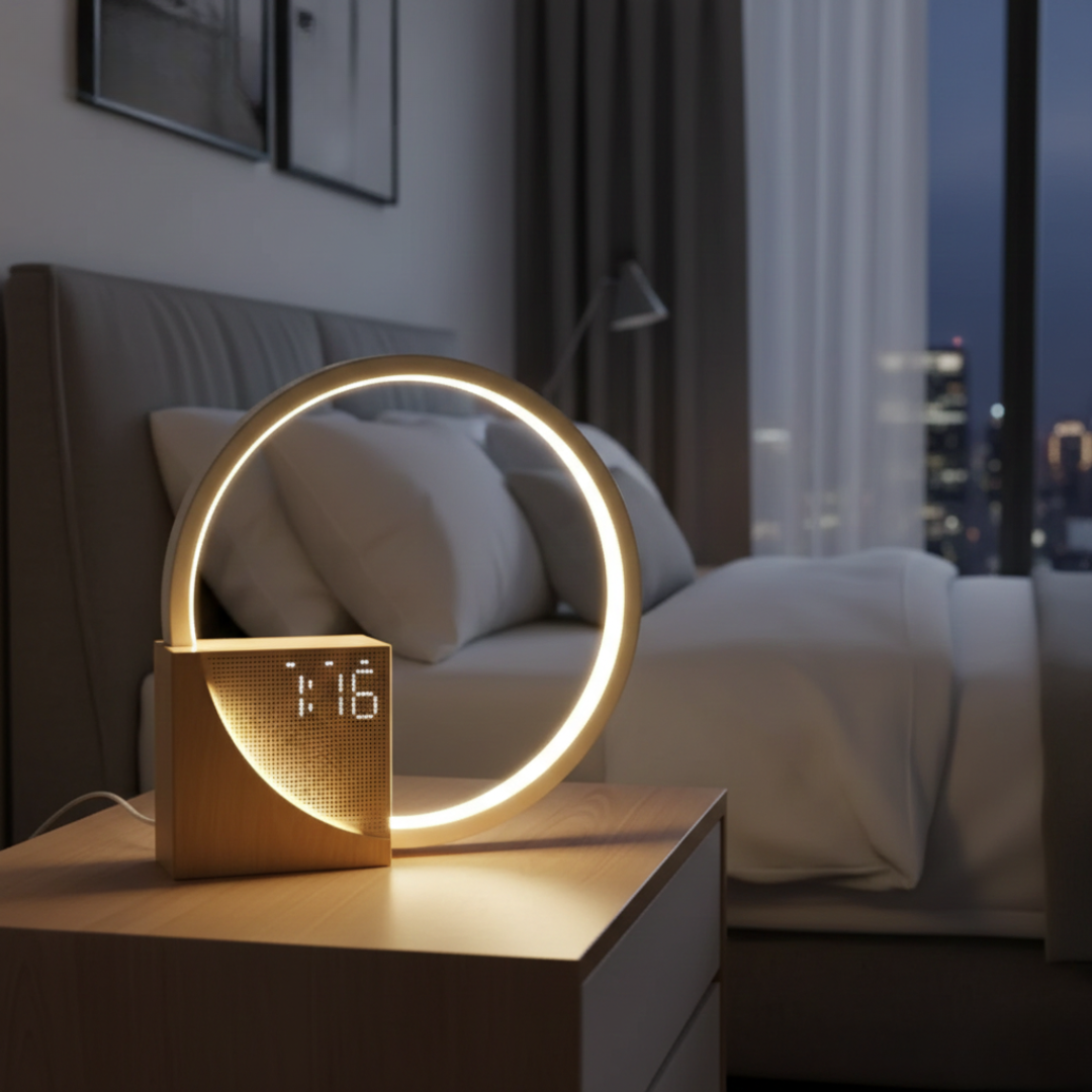 Touch-Nachttischlampe mit Weißem Rauschen zum Schlafen im Schlafzimmer | Lersk