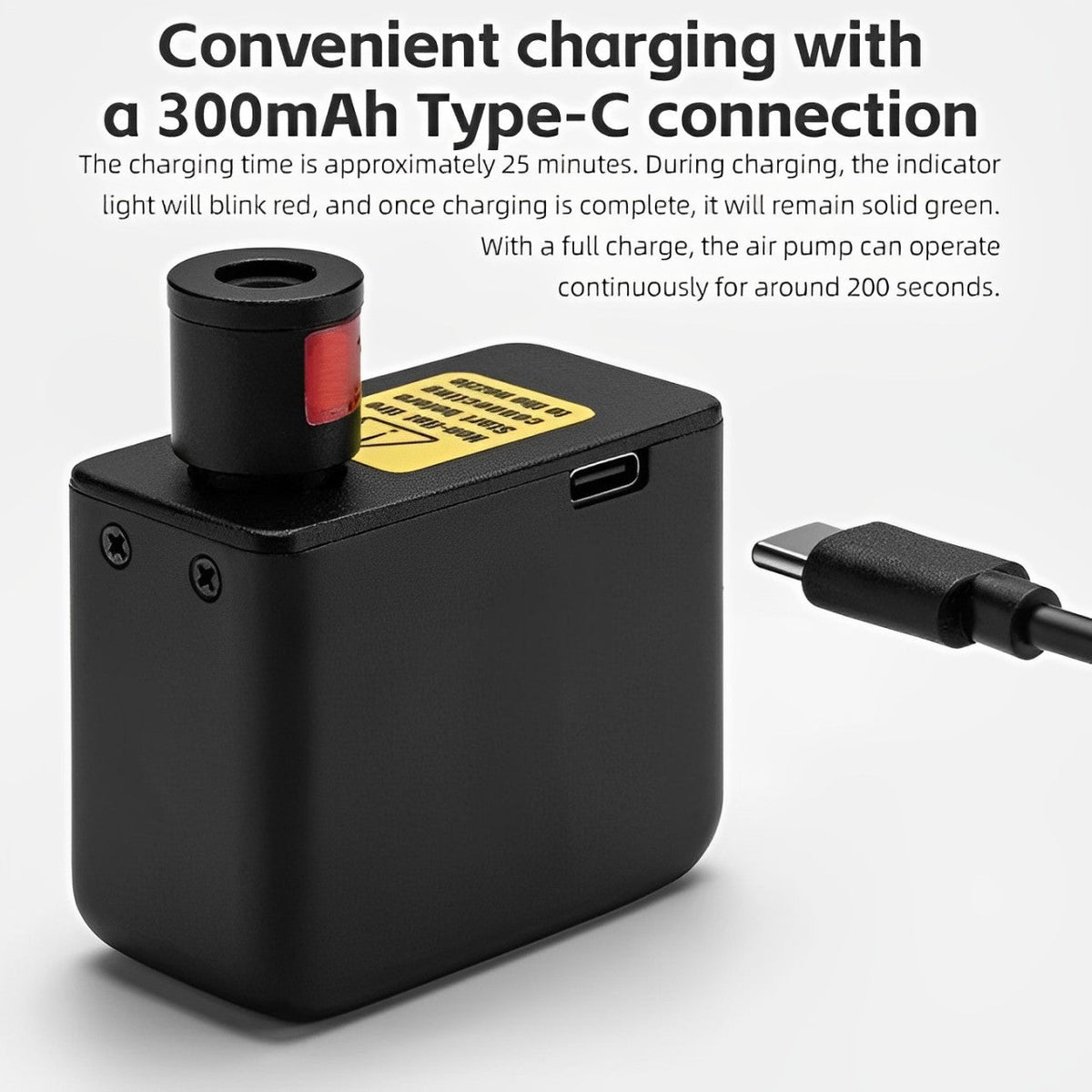 NexFlux Nano Pump Type-C Rechargeable Schrader/Presta