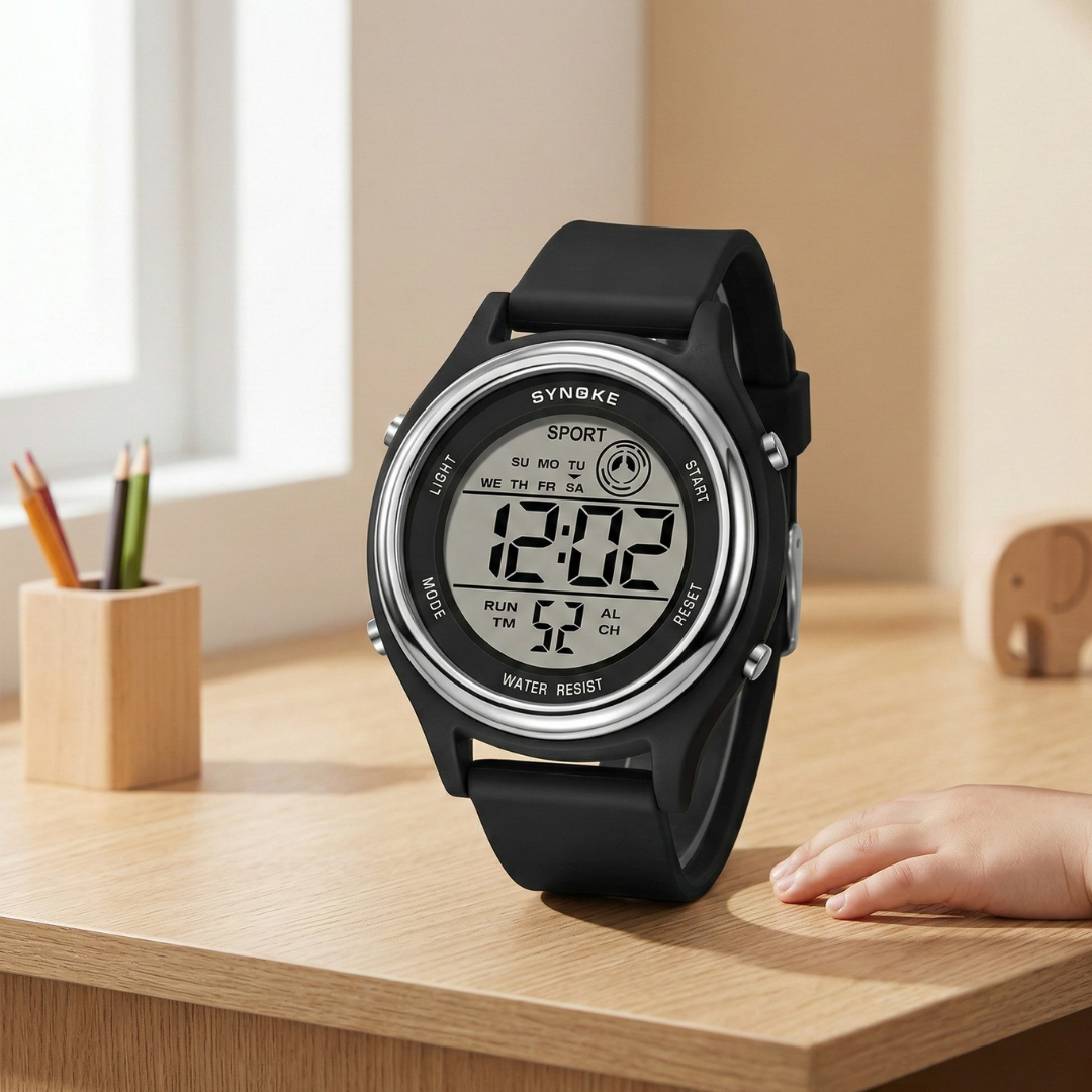 Wstrząsoodporny smartwatch dla dzieci z kolorowym wyświetlaczem i aktywnym stylem życia | Lersk