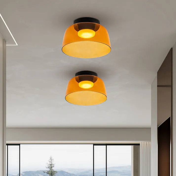 Keiora Nordic Glass Ceiling Lamp | Medieval Charm Lighting | Lersk