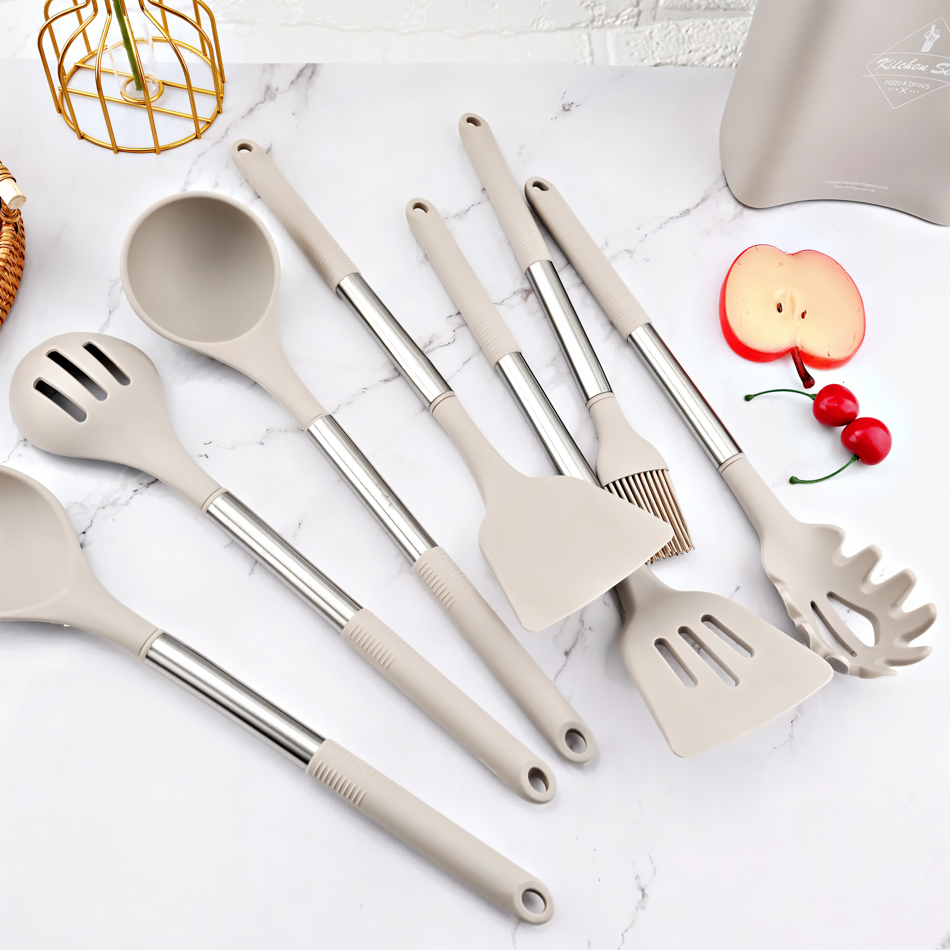 12-Piece Silicone Kitchen Utensil Set – Culinara Pro | Lersk