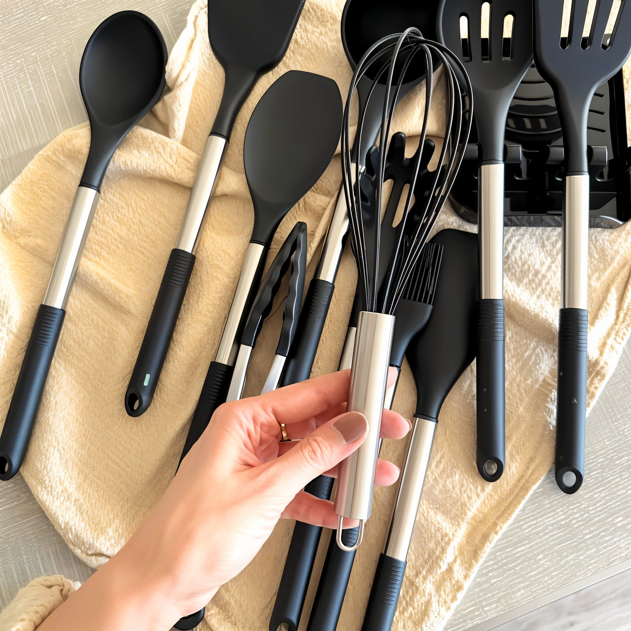 12-Piece Silicone Kitchen Utensil Set – Culinara Pro | Lersk