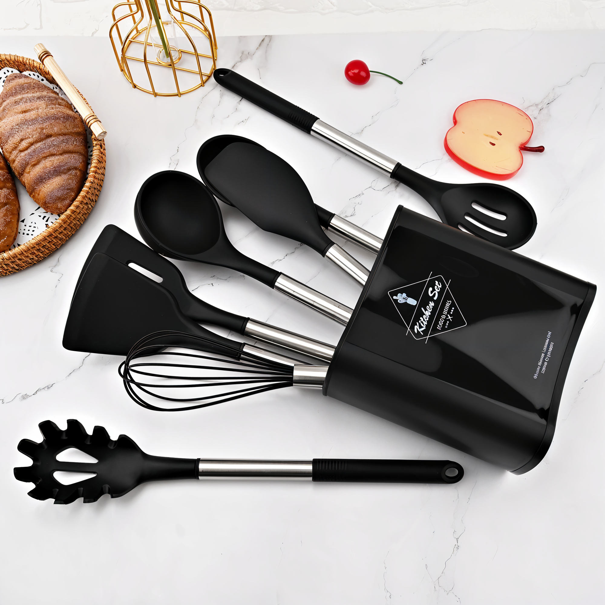 12-Piece Silicone Kitchen Utensil Set – Culinara Pro | Lersk