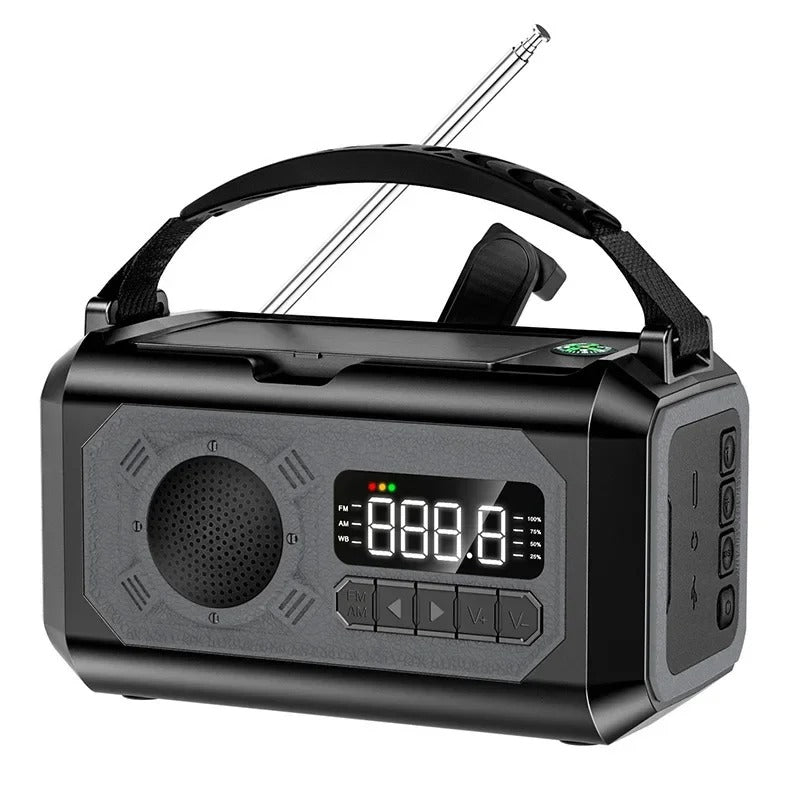 NovaGuard 12000mAh nødradio med håndsving og NOAA | Lersk
