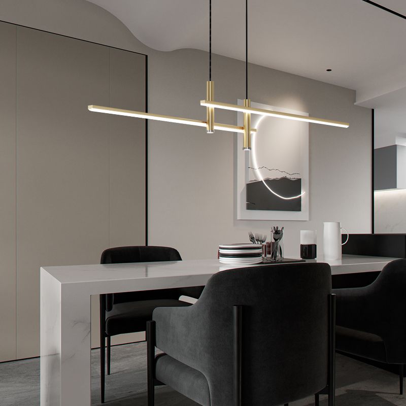 Nexa Linear Pendant Light for Modern Dining Room Lighting | Lersk