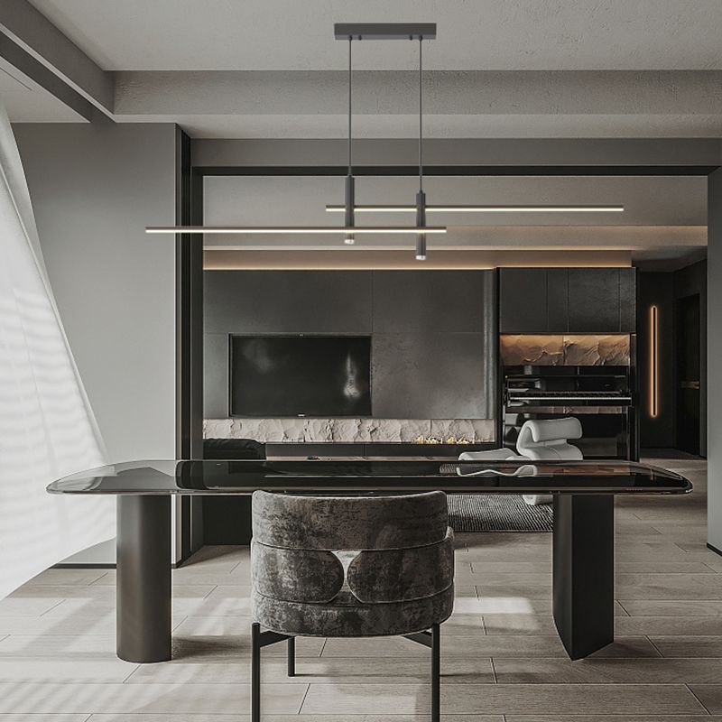Nexa Linear Pendant Light for Modern Dining Room Lighting | Lersk