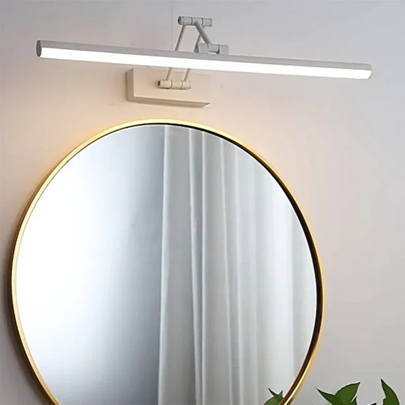 مصباح حائطي LED بحافة تصميم معدني بسيط وأنيق لغرف النوم والحمامات | Lersk