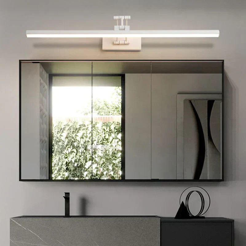 مصباح حائطي LED بحافة تصميم معدني بسيط وأنيق لغرف النوم والحمامات | Lersk