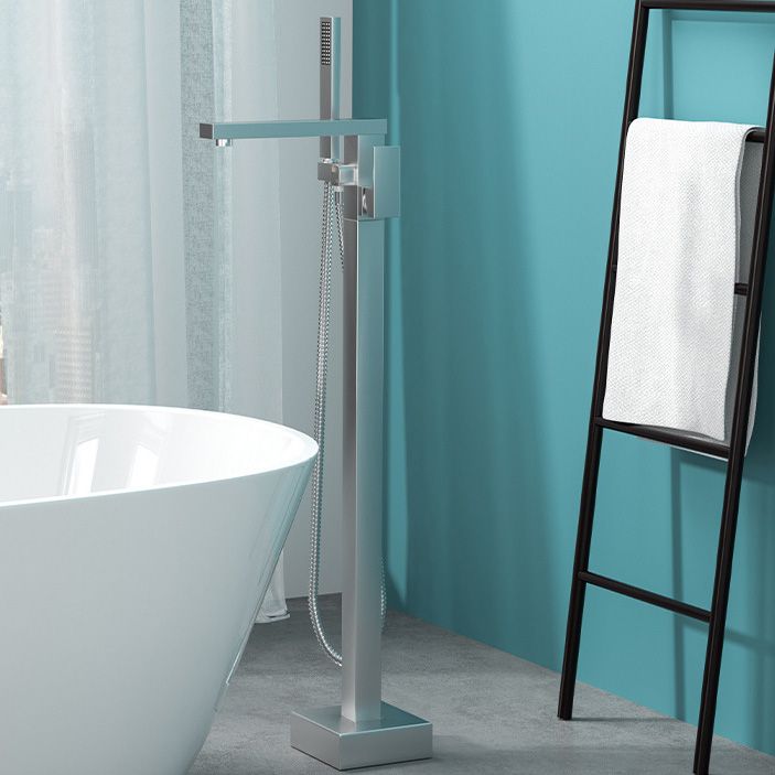 Modern Freestanding Copper Bathtub Faucet For Floor Mounted Installation Standalone Bath Faucet | Lersk