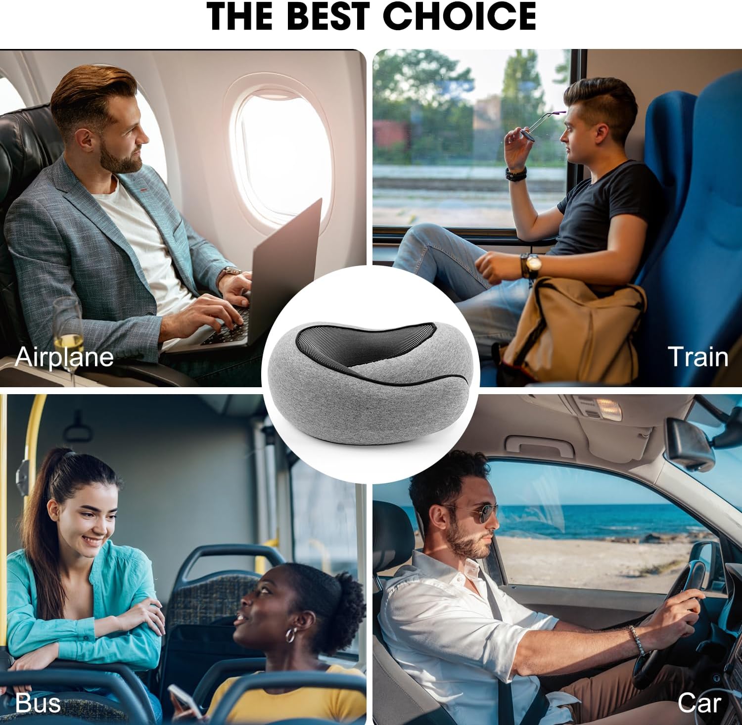 Memory Foam Neck Travel Pillow for Air Travelers with Ergonomic Support | Lersk