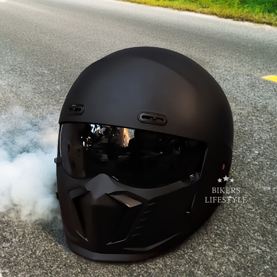 Retro helma na motorku Pilot s certifikací DOT a ECE, pohodlná výstelka pro jezdce po městě | Lersk