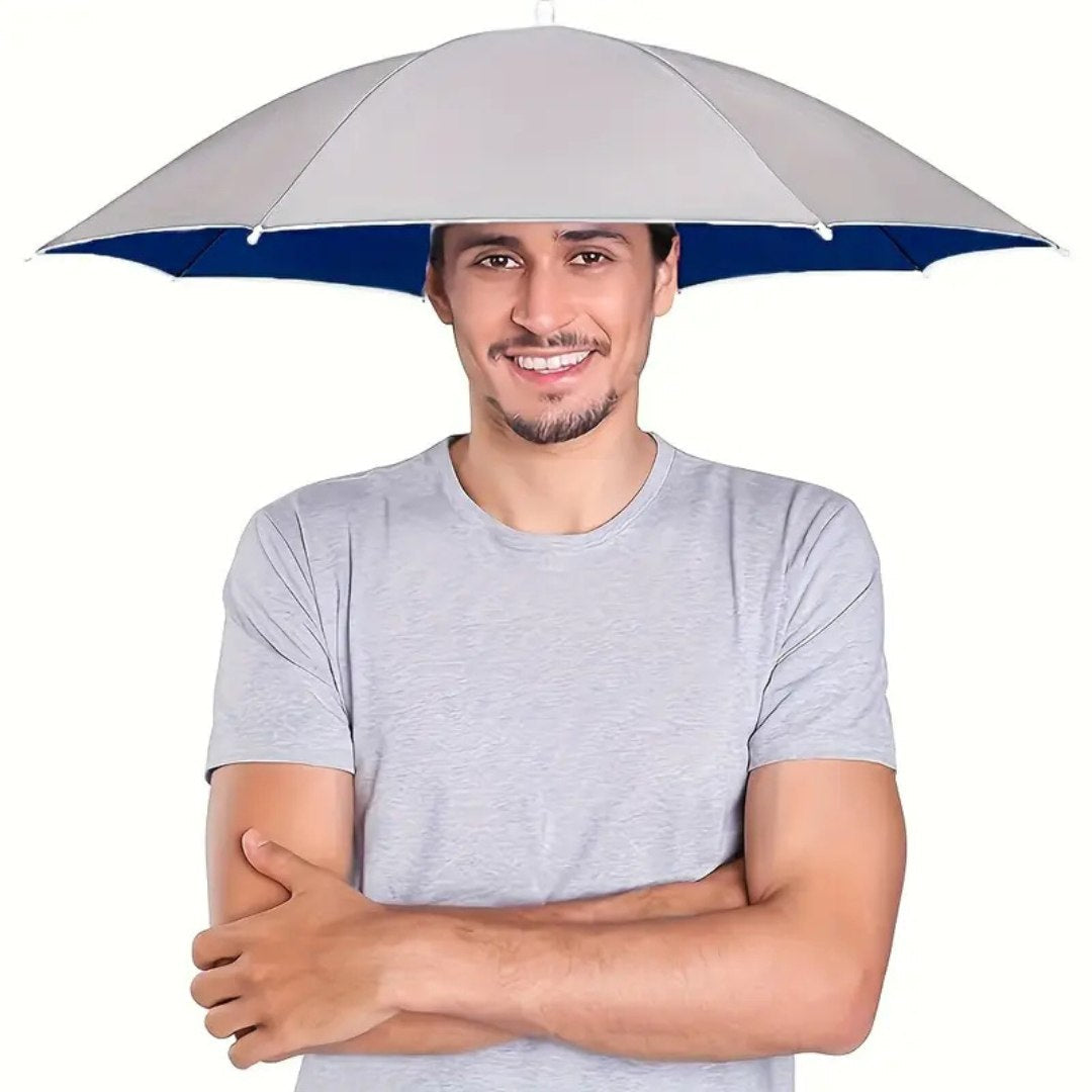 כובע מטרייה ShadeMate להגנה מפני קרינת UV לשמש וגשם ולשימוש יומיומי | Lersk