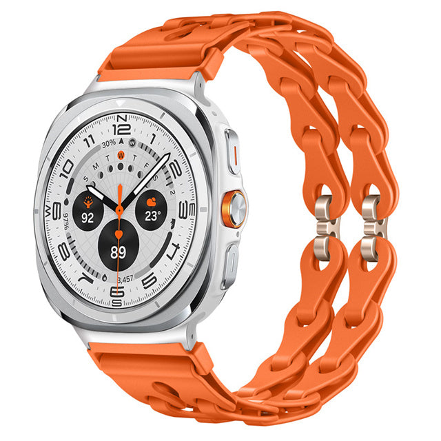 Aventa Sport -silikoniranneke yhteensopiva Samsung Galaxy Watch Ultra 47 mm:n kanssa | Lersk