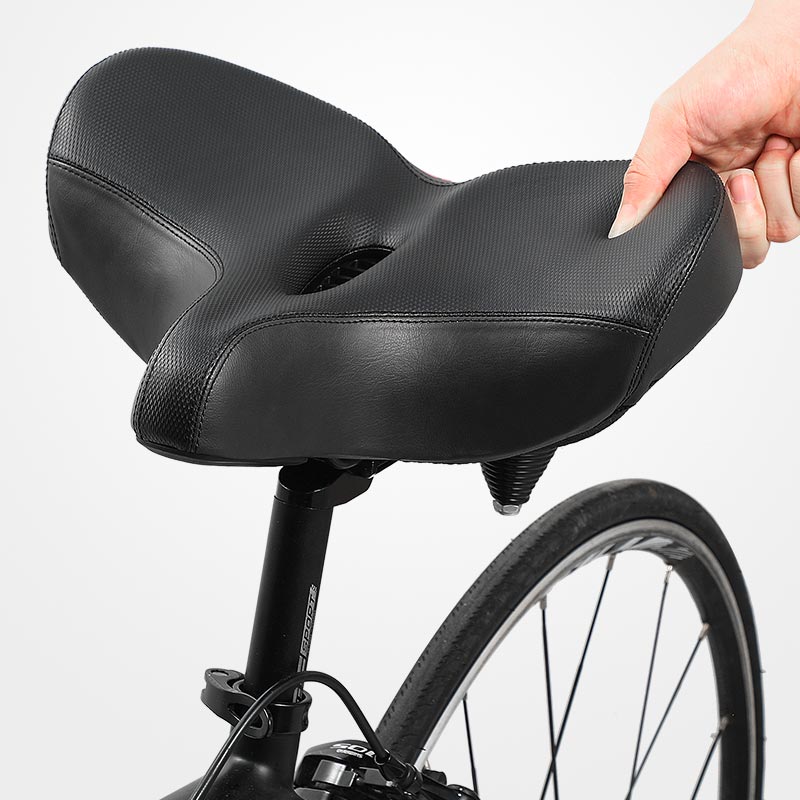 RideEase extra breiter atmungsaktiver und bequemer Fahrradsattel mit ergonomischem Fahrradsitz | Lersk