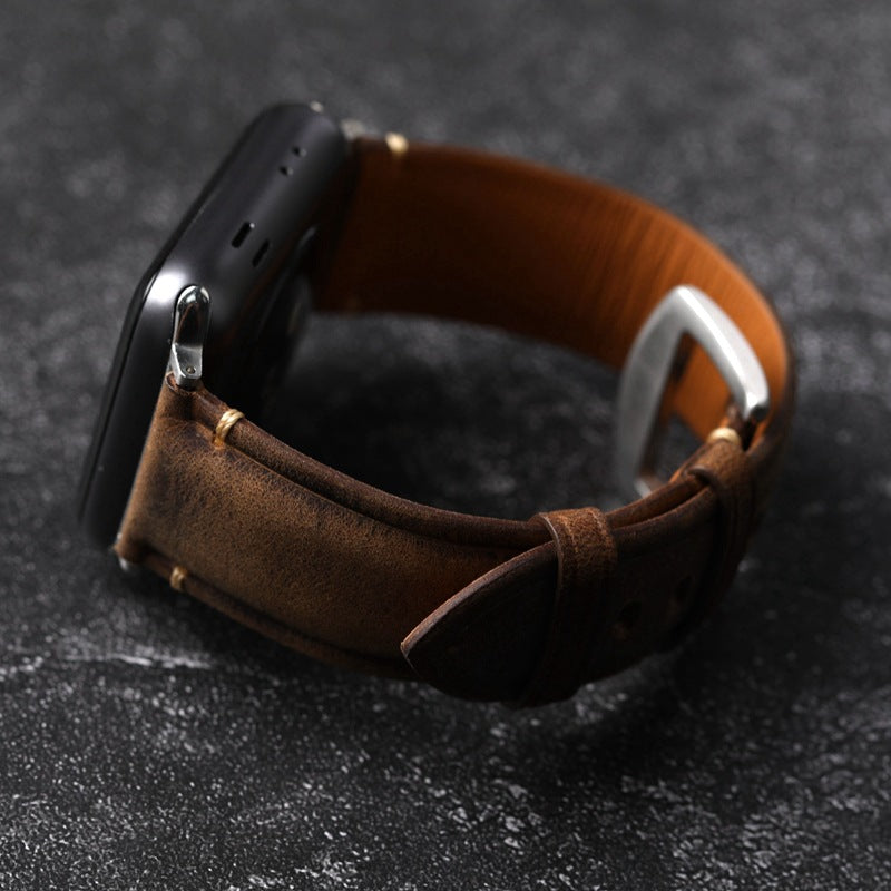 Cinturino in pelle italiana artigianale Vellaro per Apple Watch | Lersk