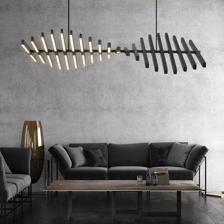Rhythm Chandelier Rotating LED Rods for Modern Homes | Lersk
