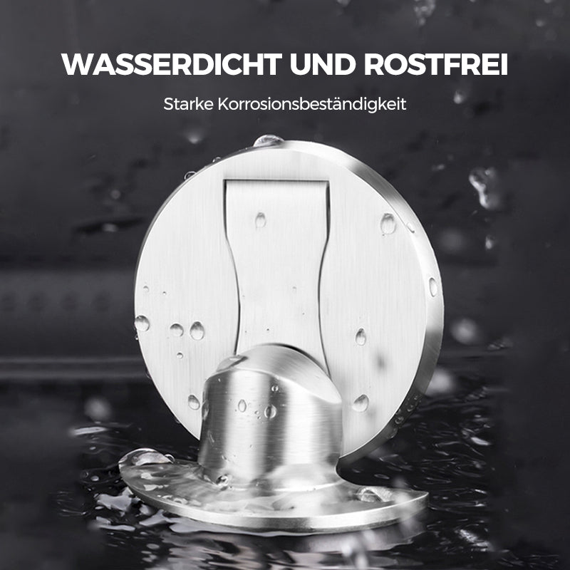 Invisible Magnetic Door Stop In Stainless Steel With Magnetic Catch And Mounting Plate | Lersk