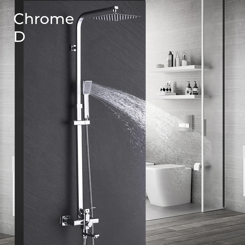 Nyra Dual Mixer Rain Shower System With Handheld Spray Easy Install | Lersk