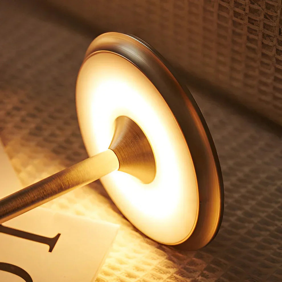 Rechargeable Cordless LED Table Lamp With Touch Dimmer And Modern Metal Design | Lersk