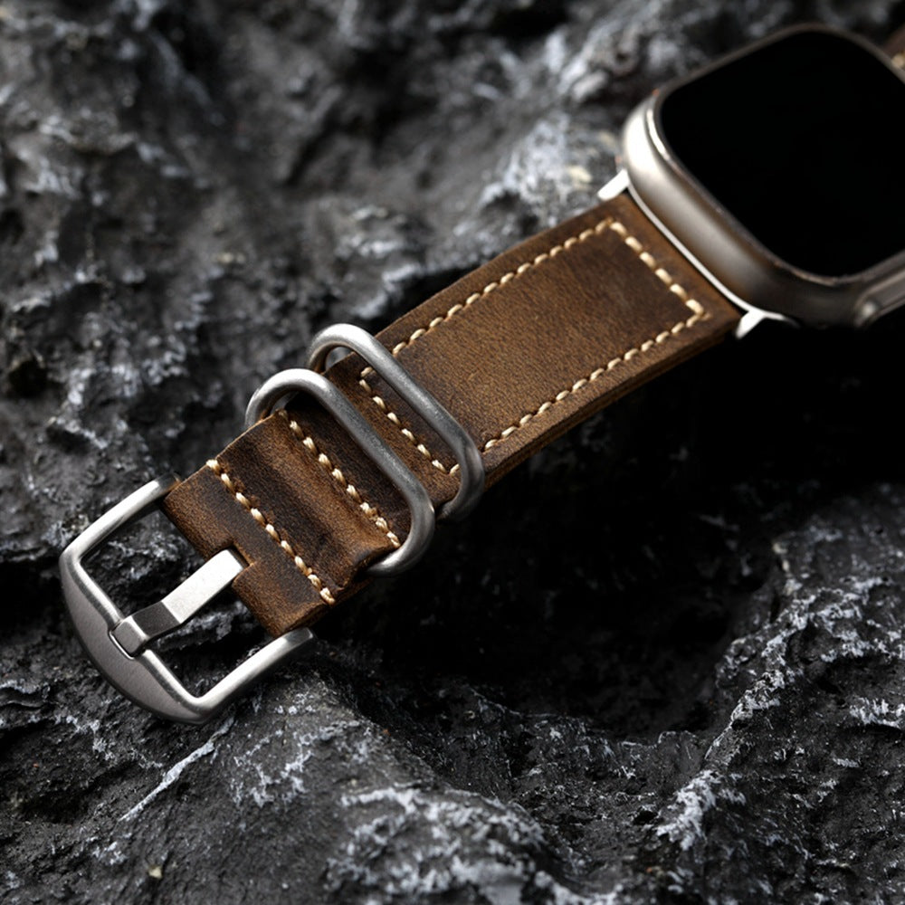 Cavelle Vintage ručně vyráběný kožený řemínek pro Apple Watch | Lersk