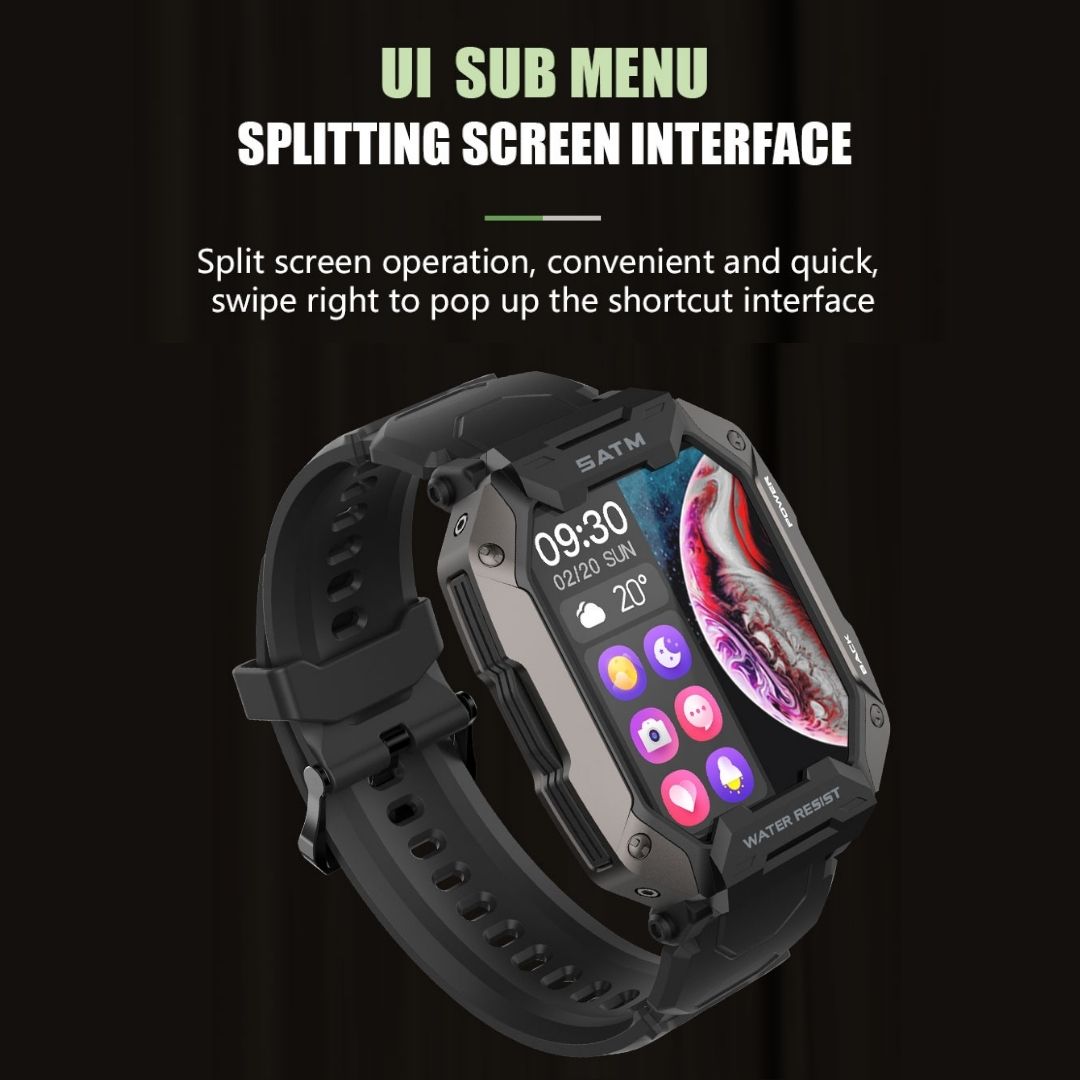 Sentinel Trek Tactical Smartwatch With Extended Battery For Harsh Environments | Lersk