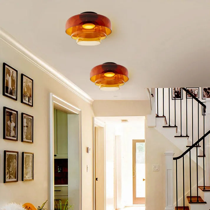 Keiora Nordic Glass Ceiling Lamp | Medieval Charm Lighting | Lersk