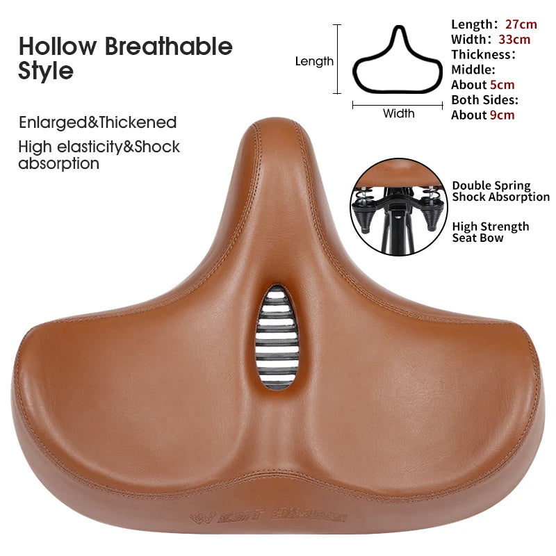 SummitRide Wide Ergonomic Saddle for MTB and City Bikes | Lersk