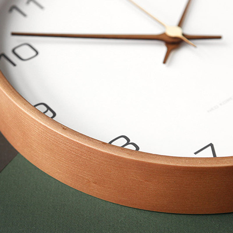 TimberGlow Wooden Wall Clock for Home and Living Room Decor | Lersk