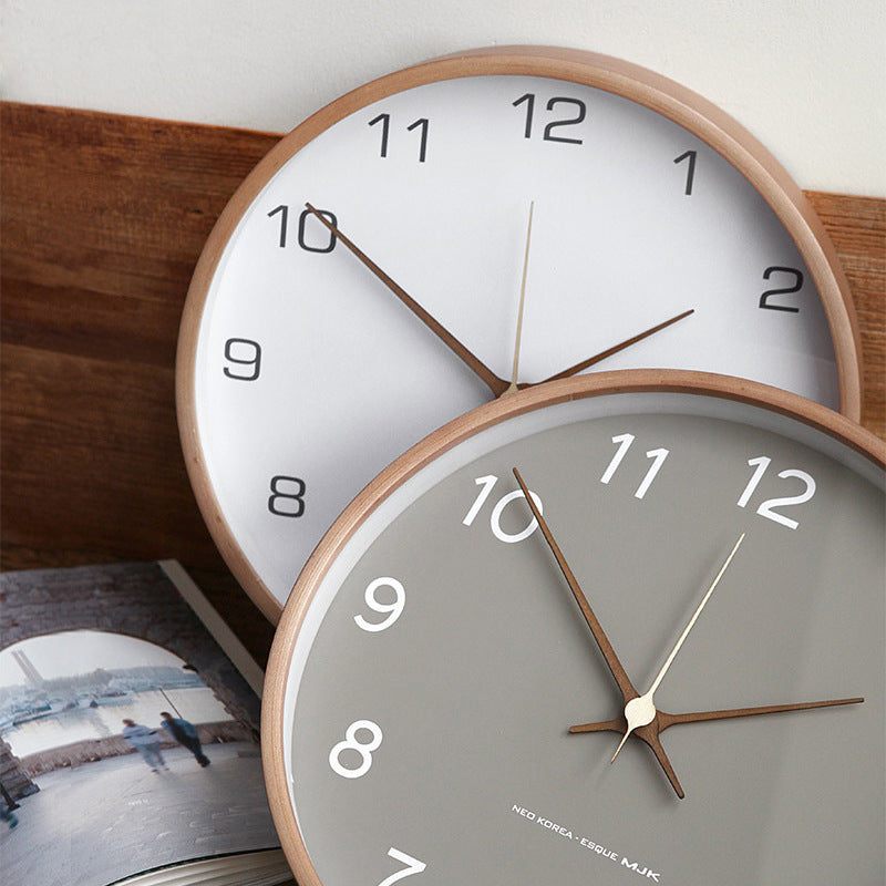 TimberGlow Wooden Wall Clock for Home and Living Room Decor | Lersk