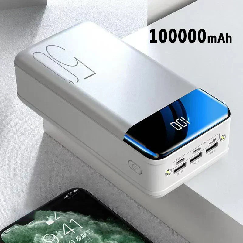 VoltNova 100000mAh Přenosná nabíječka s rychlým nabíjením | Lersk